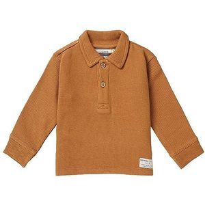 Noppies Baby Baby Jongens Polo Tillman T-shirt met lange mouwen, Chipmunk - P700, 50 cm
