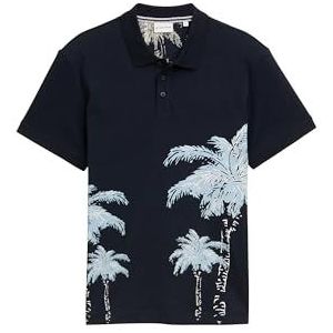 TOM TAILOR Shirt  lichtblauw / donkerblauw / wit