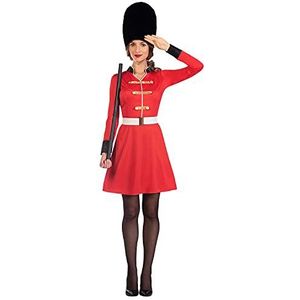 Amscan 9908745 - Dames Royal Guard Platinum Jubilee Fancy Dress Kostuum Maat: 12-14
