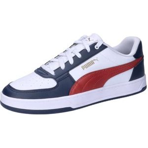 PUMA Unisex Caven 2.0 Sneaker, Puma Wit Mars Rood Club Navy, 42.5 EU