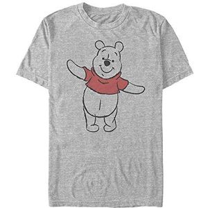 Disney Classics Winnie The Pooh - Basic Sketch Pooh Unisex Crew neck T-Shirt Melange grey 2XL