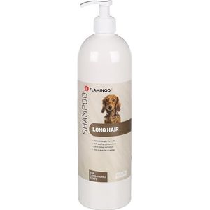 Flamingo Shampoo voor honden, 1 l, lange haren