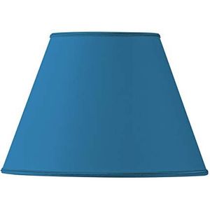 Conische stof lampenkap diameter 40 x 21 x 27 cm helder blauw