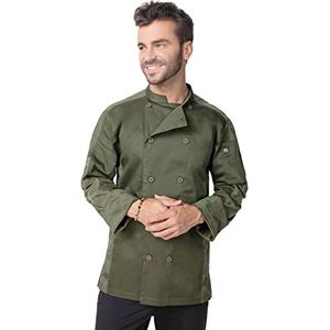 Chef Works Mojave Chefjas voor heren, koksjas, olijfgroen, XL