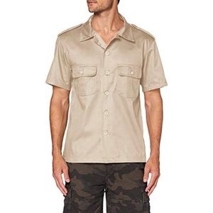 Brandit Heren ons Hemd Kurzarm Shirt - beige - XL