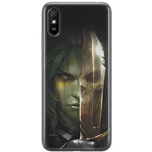 ERT GROUP mobiel telefoonhoesje voor Xiaomi REDMI 9A origineel en officieel erkend Marvel patroon Gamora 002 optimaal aangepast aan de vorm van de mobiele telefoon, hoesje is gemaakt van TPU