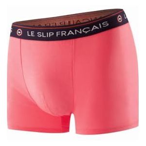 Le Slip Français - Boxershorts van katoen, 100% gemaakt in Frankrijk, Neon Roze, XXL