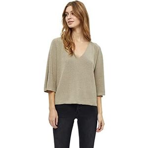 Desires Leila 3/4 trui voor dames, Cobbelstone Lurex, M, Cobbelstone Lurex, M