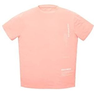 TOM TAILOR T-shirt voor jongens en kinderen met print, 31670 - Soft Neon Roze, 140 cm