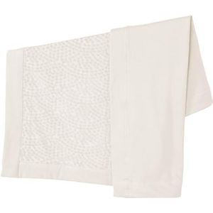 roba Babydeken Seashells Oyster 80 x 80 cm - knuffeldeken van biologisch katoen - GOTS & Oeko-Tex 100 gecertificeerd - Terry Dots Stippen motief - wit