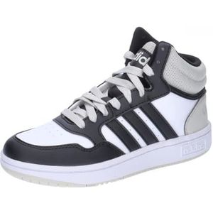 adidas Hoops Shoeshoops 3.0 Mid K uniseks schoenen voor volwassenen, Ftwr White Core Black Halo Silver, 35 EU