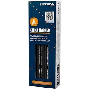 LYRA China Marker Zwart, Doos met 12 Pennen