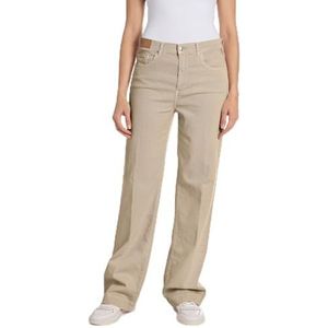 Replay Dames Relaxed Fit Straight Leg Jeans Melja, 225 Sahara, 31W / 32L