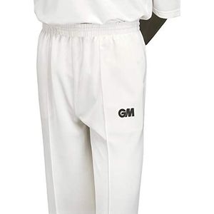 Gunn & Moore GM, Cricket shirt & broek, Maestro, sneldrogende moderne stof, crème gebroken wit met GM logo, maten XXS tot XXXL