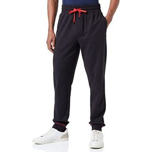 HUGO Monologo Pants Joggingbroek voor heren, van katoen-terry met stack-logo, zwart 1, XL