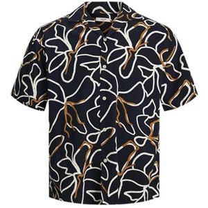 Jack & Jones - Overhemd - Katoen-Viscosemix - Multicolor - Korte Mouwen