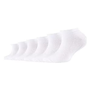 Camano Sokken (6 stuks) voor meisjes en jongens, wit (White 0001), 31-34