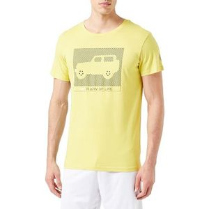 JEEP O102934-I002 XP Heren T-shirt met grote opdruk Wrangler – A Way of Life JX23A Celery S, Celery, S