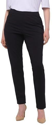 Ulla Popken - Leggings - Zwart - Effen - Lang/maxi - Skinny - Mid Waist