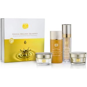 Kedma - 24K Goud Gezichtsverzorgingskit - Tonic, Serum, Crème en Masker - Anti-Aging en Stralend - 4 Producten