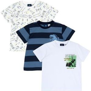Chicco Set van 3 T-shirts M/C, Wit, 12 Maanden