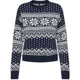 Kerstmis trui ONLY. Acryl materiaal. Maten M. Blauw kleur