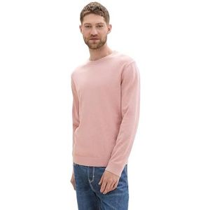 Gebreide pullover met labelstitching, model 'BASIC'