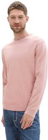 Gebreide pullover met labelstitching, model 'BASIC'