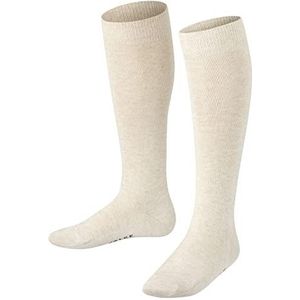 FALKE Uniseks-kind Kniekousen Family K Kh katoen lang eenkleurig 1 paar, Beige Sand Melange 4650, 35-38