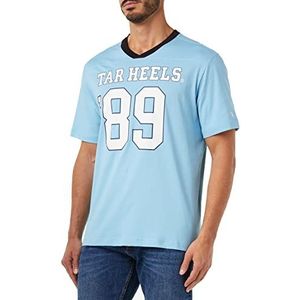Champion Legacy Football V-hals S/S T-shirt, lichtblauw college, L voor heren