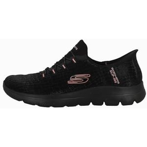 Skechers Summits Classy Night Sneaker voor dames, Zwart, 38.5 EU