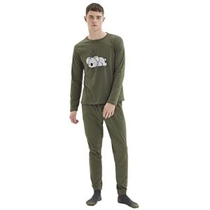 TRENDYOL Pyjama - kaki - dierenprint, Khaki, XL