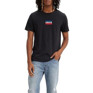 Levi's Graphic Crewneck Tee T-shirt Mannen, Mini Sportswear Pirate Black, S
