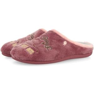 Hot Potatoes - Pantoffels - Roze - Fluweel - Aardappelprint