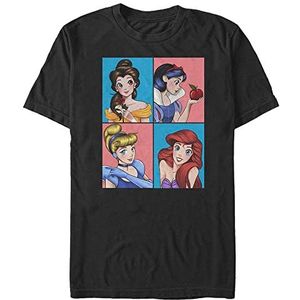 Disney Princess - Princesses Unisex Crew neck T-Shirt Black 2XL