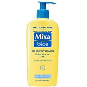 Mixa Bébé Gel Zeer zacht 2-in-1 lichaam en haar, 300 ml
