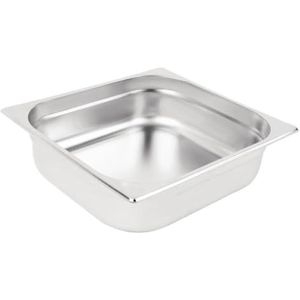 Vogue Roestvrij staal 2/3 Gastronorm Pan 8.7Ltr/100mm Diep Voedsel Container