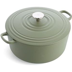 BK Bourgogne braadpan Ø 28 cm - groen - gietijzer - inductie