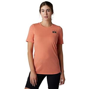 Fox Racing Ranger Drirelease SS-shirt voor dames, Fract - Zalm, M