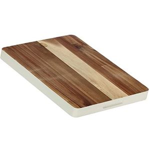 LA PORCELLANA WIT - snijplank van hout 35,6 x 28 x 3 cm Libeccio