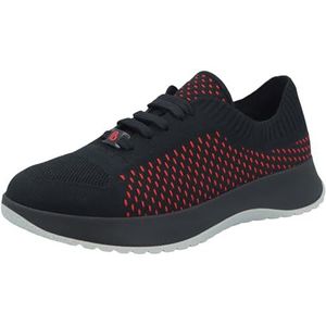 Berkemann Lexi Sneakers voor dames, Zwart/Rood, 42 EU