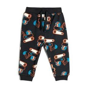 Koton Babyboys Jogger Tiger Bedrukt Trekkoord Geborsteld Binnenkant Sweatpants, Navy Design (7d1), 6-9 Monate