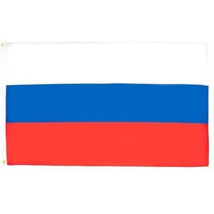 AZ FLAG - Vlag van Rusland - 150x90 cm - Russische vlag 100% Polyester met geïntegreerde metalen oogjes - paviljoen 110 g