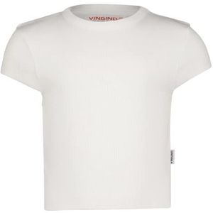 Vingino Girl's HAMY T-shirt, Real White, 176, echt wit, 176 cm