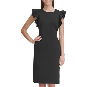 Tommy Hilfiger Women's Light Weight Scuba Dress, Black, 10