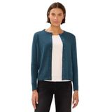 Cecil - Vest - Dull Teal Blue Melange - Knoopsluiting