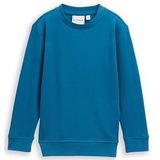 TOM TAILOR - Sweatshirt - Blauw - Effen - Lange Mouw