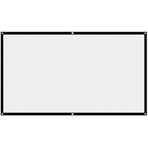Projectorscherm, wit projectiescherm, 16:9 No Crease Home Theater Opvouwbaar projectiescherm (100 inch)