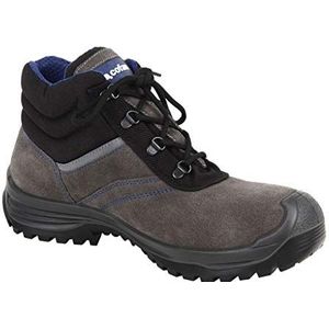 Split lederen laarzen | kleur grijs | veiligheid S-3 | model Arion | maat 47 | teenkap van licht carbon