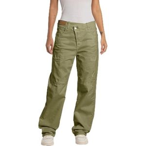 Replay Zelmaa Loose Fit Wide Leg Jeans voor dames, 833 Light Military, 32W x 30L